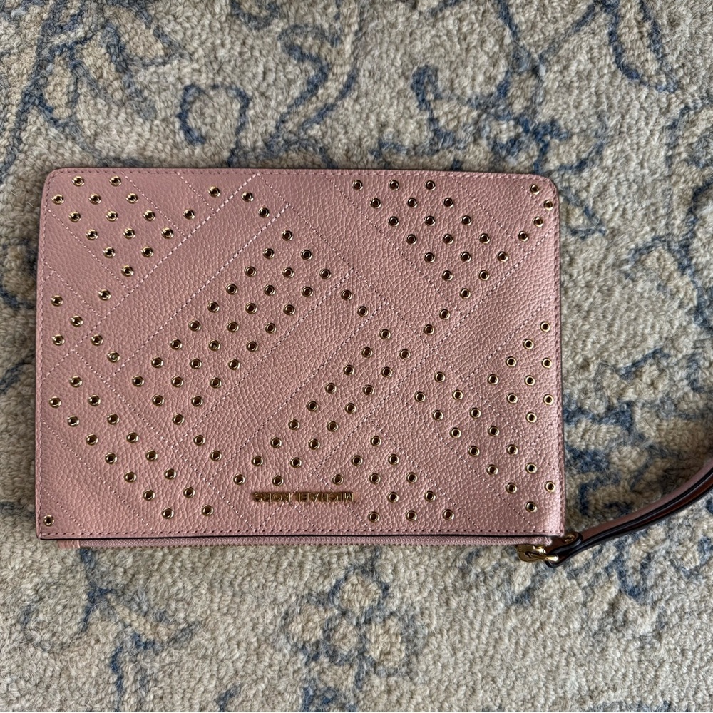 Michael Kors Pink Studded Wristlet